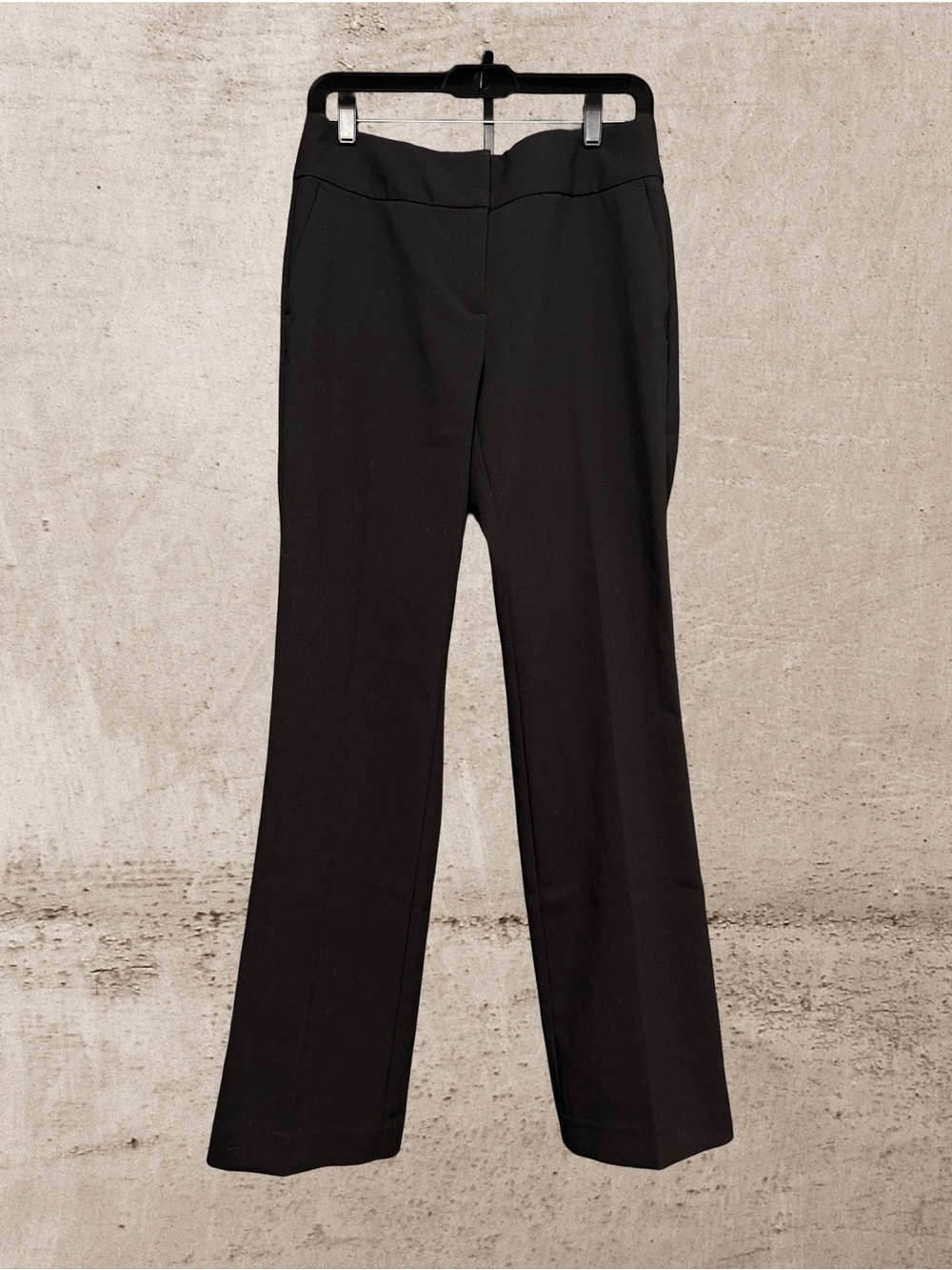 Ann Taylor Factory Black Stretch Bootcut Dress Pants Office Workwear Size 4 - Picture 2 of 6